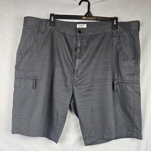 Levi Strauss Signature Cargo‎ Shorts Men, Lightweight Flex, Gray, Size 46W
